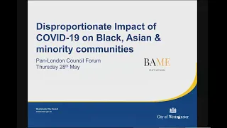 A look into the disproportionate impact of COVID19 on Black, Asian and minority communities
