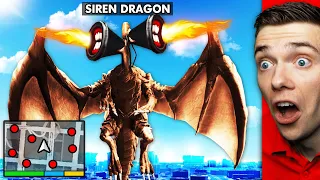 Becoming SIREN HEAD DRAGON To DESTROY GTA 5 (Rampage)