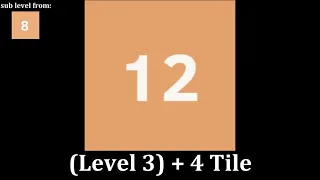 2048 Tiles Between Every Levels (Levels 1 to 12)