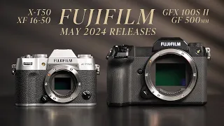 Fujifilm X-Summit May 2024 Releases - X-T50 | GFX 100S II | + 2 new lenses!