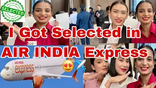 Finally Got Selected in Air India express 😍 || Guwahati Cabin crew interview ✈️ #airindia