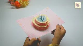 Birthday Cake 3D Pop Up Card | Best Birthday Card Ever | Must Gift | CherishX