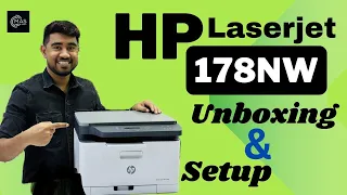 HP printer color Laser MFP 178nw Installation |HP Color Laser MFP 178/179