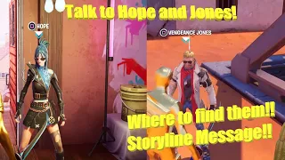 Fortnite Story Quest! Talk to Hope and Jones! Welcome to the Wasteland Fortnite Storyline.