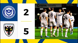 Portsmouth 2-5 AFC Wimbledon 📺 | Five-star Dons march through! 🏆 | Highlights 🟡🔵