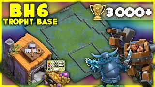 UNBEATABLE Builder Hall 6 [BH6] 3000+ Trophy Base | With Replays | Anti Air - Clash of Clans