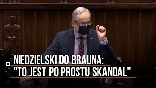 Niedzielski odpowiada na ostre słowa Brauna. "To jest po prostu skandal!"