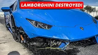 Rare Lamborghini Destroyed in Wrong Way Crash