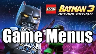 Lego Batman 3 Beyond Gotham (Xbox 360) Game Menus and Modes First Impressions 1080p HD