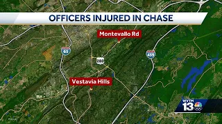 Officers and suspect injured in chase from Vestavia Hills into Leeds