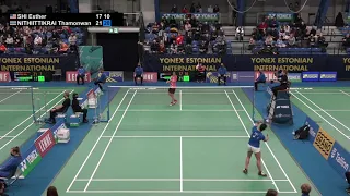 Match point - Esther Shi vs Thamonwan Nithiittikrai - WS, SF – Estonian Intl. 2022