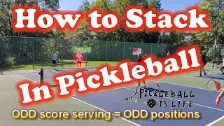 How to Stack in Pickleball with both Half Stacking & Full Stacking