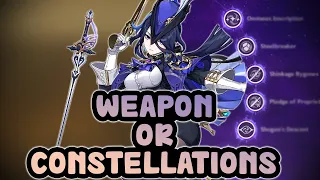 Which is Better ? Constellations or Weapon For Clorinde | Genshin Impact