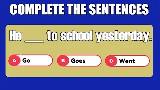 Ultimate English Grammar Quiz Challenge! Can You Complete Correct Sentences? #Quiz 2