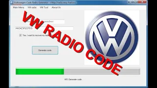 How To Get Volkswagen VW Radio Code for Free Decoder Polo,Golf,Passat,Bora,Jetta,Transporter