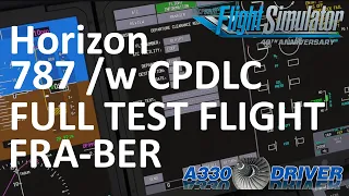 Let's test the 787 Update - FULL FLIGHT Frankfurt - Berlin with ACARS and CPDLC | Real Airline Pilot