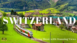 Swiss Splendor|A Visual Journey Through Switzerland|Relaxing Music with StunningViews of Switzerland