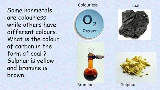 Physical properties of Non-metals (std. 8th Metals & nonmetals - part 2)