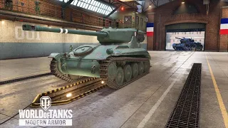 WoT Console AMX 12T light tank action