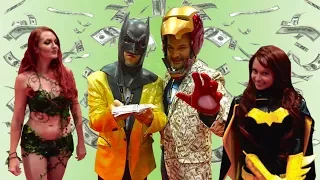 BATMAN & IRON MAN Antics at Comic Con! Real Life Superhero Movie - MELF