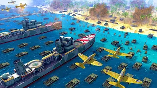 Can Japan ISLAND FORT Hold VS 5,000 US MARINES?! - Gates of Hell: WW2 Mod