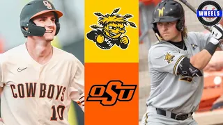 Wichita State vs #14 Oklahoma State (Historic Performance!) | 2024 College Baseball Highlights