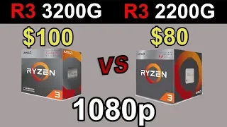 Ryzen 3 3200G vs. Ryzen 3 2200G | 1080p | 15 Games