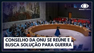 Conselho de Segurança da ONU está reunido para debater guerra em Israel | Jornal da Band