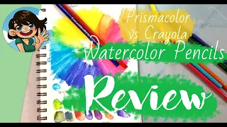 Crayola vs Prismacolor Watercolor Pencils Comparison
