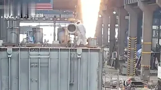 Unbelivable Accident during Hot work (welding work)