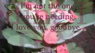 CELINE DION "I love you goodbye" w/ LYRICS