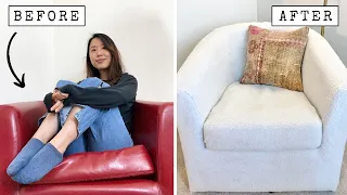 Recreating the $899 CB2 boucle chair | No sewing required!
