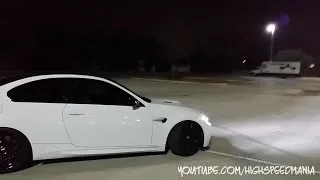 Amazing Sounding BMW M3 E92 Night Time Donuts!!