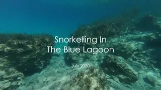 Snorkelling in the Blue Lagoon. Cyprus July 2020