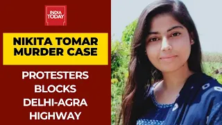 Nikita Tomar Murder Case: Protesters Block Delhi-Agra Highway Demanding Justice