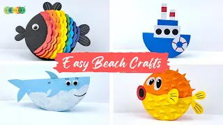 DIY Easy Ocean Crafts for Kids | Rocking Paper Craft ideas