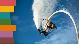 Красивое видео. Flyboard, полет над водой.
