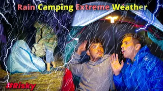 Heavy Rain Camping In Extreme Weather Condition | Camping In The Rain | Unknown Dreamer