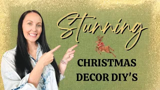 STUNNING Christmas decor diy's | UPSCALE Christmas home decor diy's