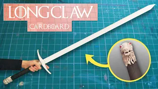 DIY Homemade Longclaw Prop (Game Of Thrones, ASOIAF) Cardboard Sword How To 🎉 100 Subscriber Video 🎉
