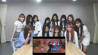 IZONE REACTION TO BTS PERMISSION TO DANCE