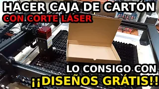 Hacer Caja de Cartón con Cortadora Láser. Diseño de Vectores Gratis. 423