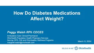 How Do Diabetes Medications Affect Weight?