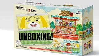 New Nintendo 3DS Unboxing! Animal Crossing: Happy Home Designer Bundle.