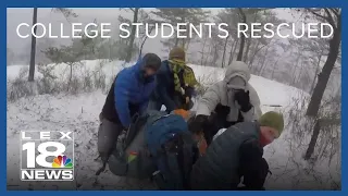 VIDEO: Watch the moment rescue crews bring Kentucky hikers to safety
