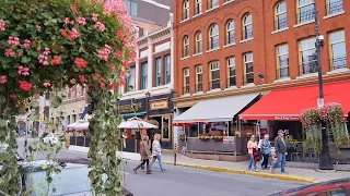 Downtown Kingston Canada virtual tour waterfront, City Hall and Kingston streets life travel vlog 4K