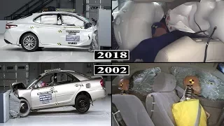 Toyota Camry - Safety Evolution From 2002 to 2018 / crash tests and rating