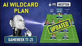 FPL AI WILDCARD PLAN | UPDATED | GAMEWEEK 17 | FANTASY PREMIER LEAGUE 2022/23