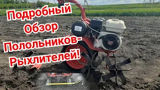 Прополка картофеля полольниками-рыхлителями с помощью мотоблока!