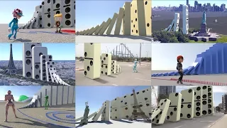 Top Domino Effect Chain Reaction [SATISFYING SIMULATION]